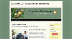 Desktop Screenshot of couplesmassageseattle.com